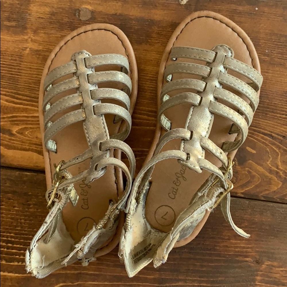 Gold Gladiator sandal